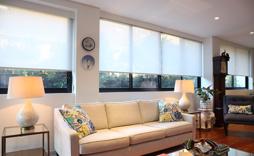 Motorised Roller Blinds – Cremorne Apartment